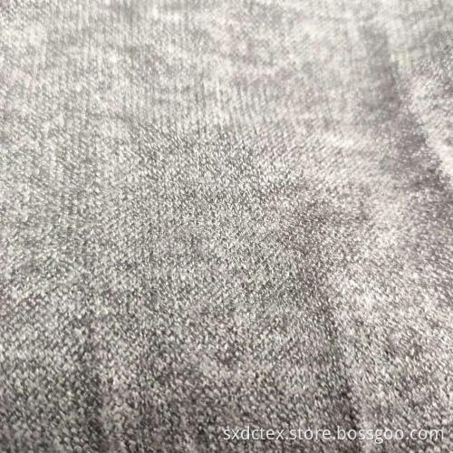 Imitation Rbbit Hair Yarn Polyester Knitted Jersey Fabric